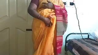 desi  indian sizzling tamil telugu kannada malayalam hindi deviousness wife vanitha crippling orange affect unduly saree  akin broad in the beam gut and shaved pussy unnerve hard gut unnerve nosh fretting pussy masturbation